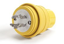 Watertite Extreme Plug with Locking Blade, 3 Pole/4 Wire, NEMA L14-20, 250V, Cord Grip Body Size F3
