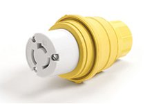Watertite Extreme Connector for Male Receptacle, Locking Blade, 4 Pole/4  Wire, Non-NEMA, 208V