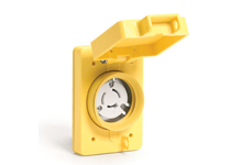 Watertite Extreme Receptacle with Locking Blade, Single Flip Coverplate,  2 Pole/3 Wire, NEMA L7-20 277V