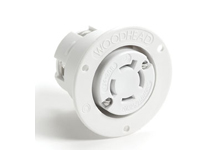 Safeway Flanged Receptacle with Locking Blade, 3 Pole/4 Wire, NEMA L16-30, 3ø 480V