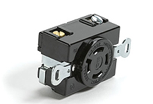 Safeway Single Corrosion Resistant Receptacle with Locking Blade, 3 Pole/4 Wire, NEMA L16-30, 3ø 480V