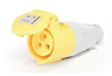 60 Amp Safeway Pin and Sleeve Connector with Flip Lid, 3 Pole/4 Wire, 3ø  250V, Blue