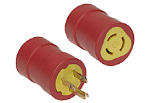 Super-Safeway Adapter Non-NEMA Receptacle - Female End 15A/125V, Non-NEMA 5-15 Plug - Male End, 15A/125V