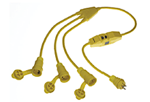 Watertite Extreme Standard Molded W Cordset, 2 Pole/3 Wire SJOW Cordset,  Cordset Length 0.91m (3.0'), NEMA L5-20, 125V, Inline GFCI
