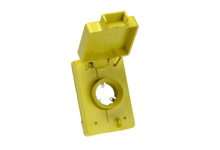Watertite Replacement Covers for FS/FD Box, NEMA 5-15, Single 20A Locking, 3-Hole Connector Insert, Yellow