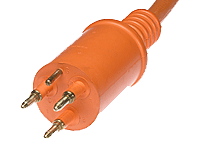 Woodhead Heavy Duty, Molded Multi-Pin Plug, 30A, 8/4 SOOW Cable, 1.83m (6.0') Cord Length