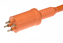 Woodhead Heavy Duty, Molded Multi-Pin Plug, 60A, 6/4 SOOW Cable, 1.83m (6.0') Cord Length