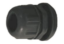 GWconnect Plastic Gable Gland, with Gasket and Nut, Pg11 Thread, Black RAL 9005