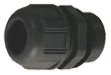 GWconnect Plastic Gable Gland, with Gasket, Pg48 Thread, Black RAL 9005