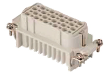 GWconnect Crimp Contact Insert, Female, 40-Pole, 10A, for Turned or Stamped Crimp Contacts, Size 16B «77x27»