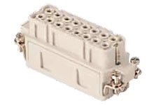 GWconnect Crimp Contact Insert, Female, 16-Pole, 16A, Numbered 17-32, for Crimp Contacts, Size 16A «66x16»