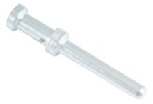 GWconnect Turned Crimp Contact for 16A Male S-EHV Inserts, Silver (Ag) Plated Copper Alloy, 0.50mm² (20 AWG), 100 per Bag