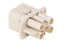GWconnect Crimp Contact Insert, Female, 4-Pole-40A and 2-Pole-10A, for Crimp Contacts, Size QD