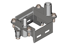 GWconnect Frame for Size 6B «44x27» Hoods, Die-cast Zinc