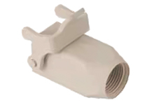 GWconnect STD - Standard, Single Lever Coupler, Polyamide, with 1 Lever,  Top Entry, Size 3A «21x21», M20 Thread, Grey White