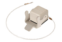 GWconnect STD - Standard, Cover for Female Inserts, Polyamide, with 1 Lever, with Gasket, Size 3A «21x21», Grey