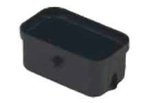 GWconnect STD - Standard, Cover, Polyamide, with 2 Pegs, without Gasket,  Size «32x13», Black