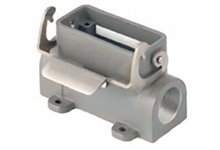 GWconnect STD - Standard, Single Lever Surface Mount Housing, Die-cast Aluminum, with 1 Lever, Size 16A «66x16», Pg16 Thread, Grey