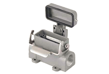 GWconnect STD - Standard, Single Lever Surface Mount Housing, Die-cast Aluminum, with 1 Lever, with Cover, with Gasket, Size 16A «66x16», Pg21x2 Thread, Grey