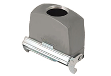 GWconnect STD - Standard, Single Lever Coupler, Die-cast Aluminum, with 1 Lever, Top Entry, with Gasket, Size 16B «77x27», M25 Thread, High Construction, Grey