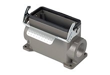 GWconnect STD - Standard, Single Lever Surface Mount Housing, Die-cast Aluminum, with 1 Lever, with Gasket, Size 16B «77x27», M25x2 Thread, High Construction, Grey