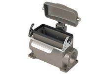 GWconnect STD - Standard, Single Lever Surface Mount Housing, Die-cast Aluminum, with 1 Lever, with Cover, with Gasket, Size 16B «77x27», Pg29x2 Thread, High Construction, Grey