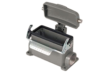 GWconnect STD - Standard, Single Lever Surface Mount Housing, Die-cast Aluminum, with 1 Lever, with Cover, with Gasket, Size 24B «104x27», Pg21x2 Thread, Grey
