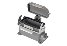 GWconnect STD - Standard, Single Lever Surface Mount Housing, Die-cast Aluminum, with 1 Lever, with Auto Closing Cover, with Gasket, Size 24B «104x27», Pg21 Thread, Grey