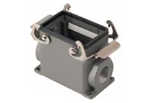 GWconnect STD - Standard, Double Lever Surface Mount Housing, Die-cast Aluminum, with 2 Levers, with Gasket, Size 32A «66x40», M25x2 Thread, Grey