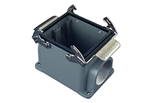 GWconnect STD - Standard, Double Lever Surface Mount Housing, Die-cast Aluminum, with 2 Levers, with Gasket, Size 32B «77x62», Pg36 Thread, Grey