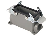 GWconnect STD - Standard, Double Lever Surface Mount Housing, Die-cast Aluminum, with 2 Levers, with Gasket, Size 32B «77x62», M40x2 Thread, Grey