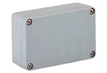GWconnect STD - Standard Enclosure, Die-cast Aluminum, S-8100 Series, without External Mounting Flanges, 165 x 70 x 45mm Outside Dimensions, Grey RAL 7001