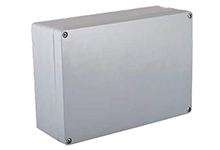 GWconnect Enclosure, Die-cast Aluminum, S-8100 Series, without External Mounting Flanges, 330 x 230 x 120mm Outside Dimensions, Grey RAL 7001