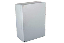 GWconnect Enclosure, Die-cast Aluminum, S-8100 Series, without External Mounting Flanges, 496 x 365 x 200mm Outside Dimensions, Sandblasted