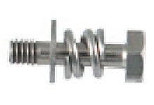 GWconnect Zinc-plated Stainless Steel Screw with Flat Washer and Spring,  M4x16+ Thread