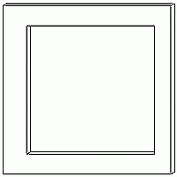 Kit de montage sur panneau 72 x 72 mm, 3 pièces, pour C48, T48 et PXU